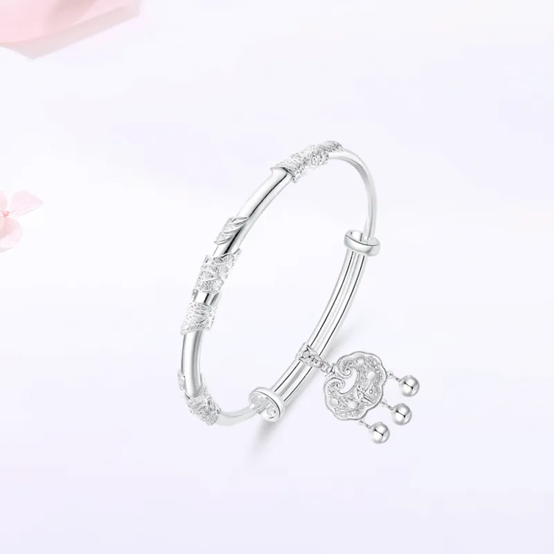 Master Kim Sterling Silver Adjustable Bangle Women's-4
