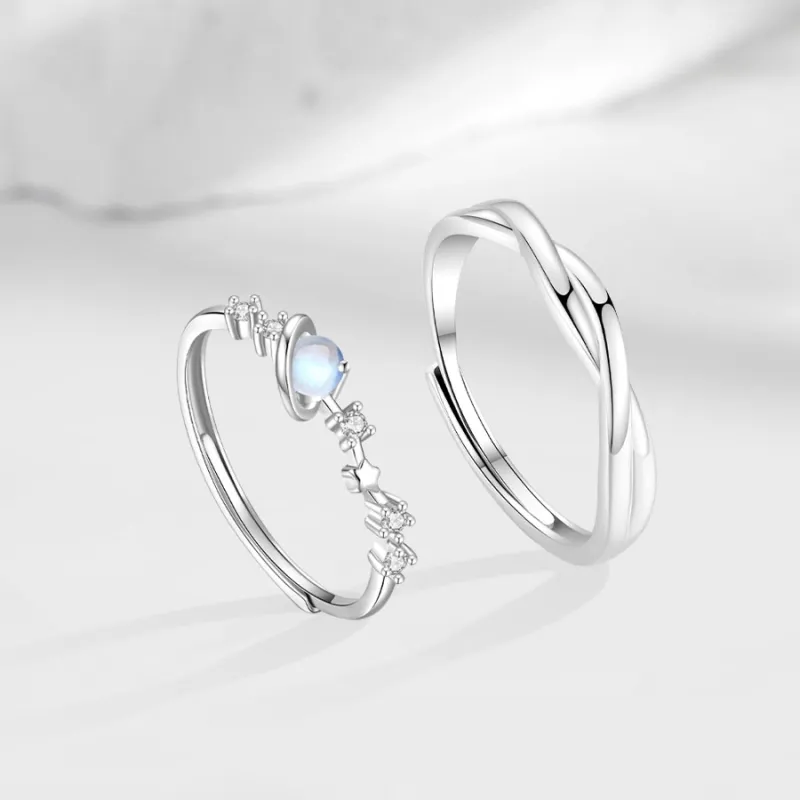 Master Kim Glass Cat Eye Adjustable Ring Unisex-3