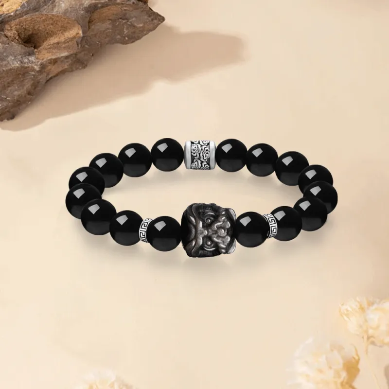 Master Kim Obsidian Bracelets Unisex-3