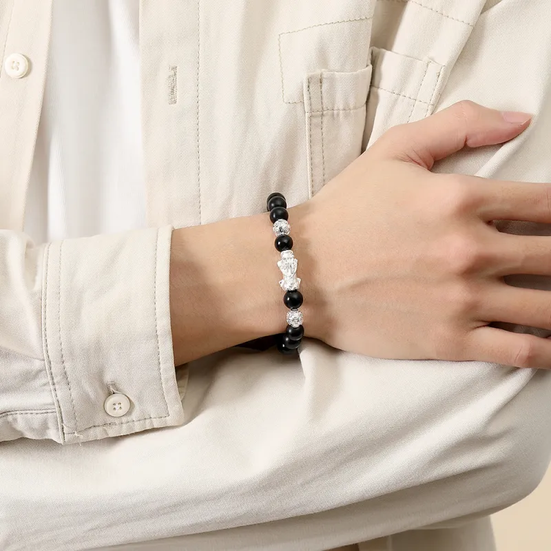 Master Kim Agate Bracelets Unisex-6