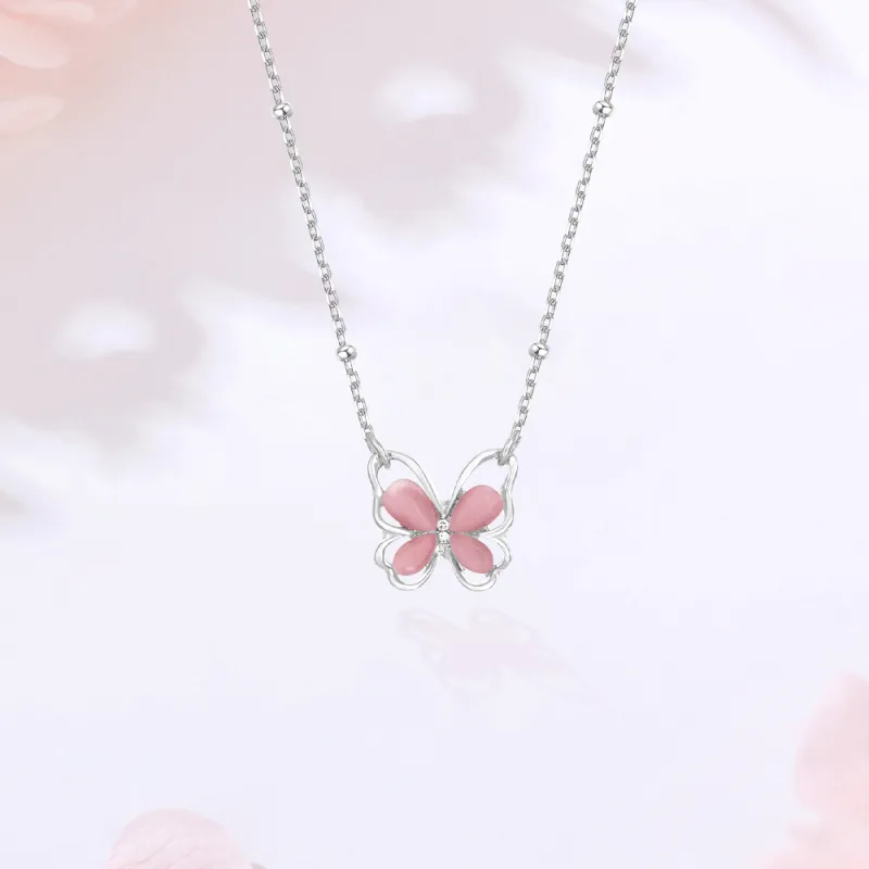 Master Kim Glass Cat Eye Necklaces Women's-1