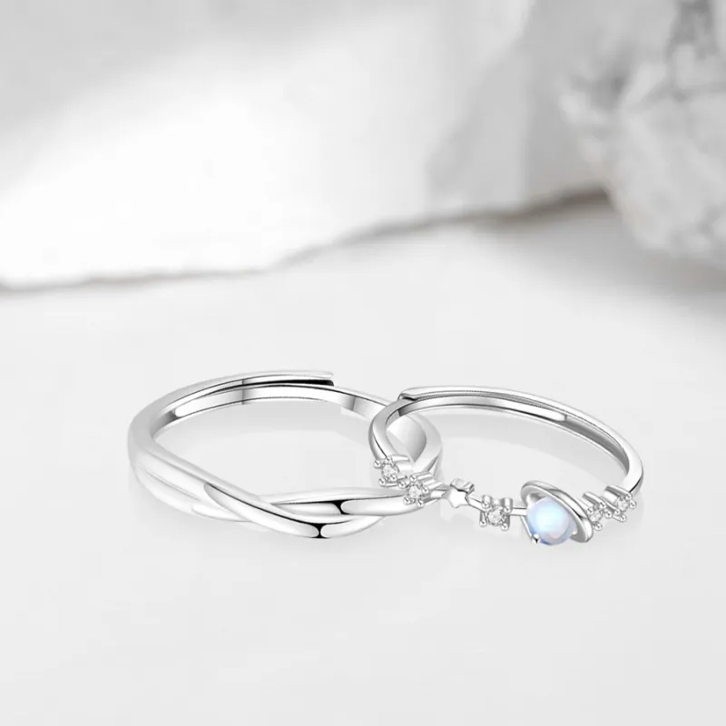 Master Kim Glass Cat Eye Adjustable Ring Unisex-4