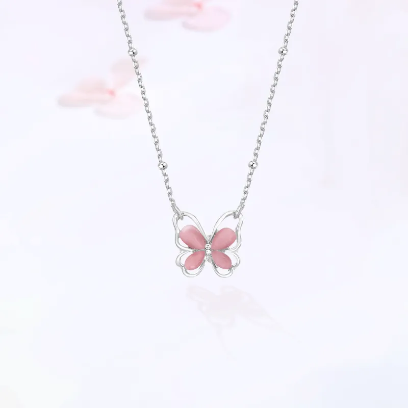 Master Kim Glass Cat Eye Necklaces Women's-2