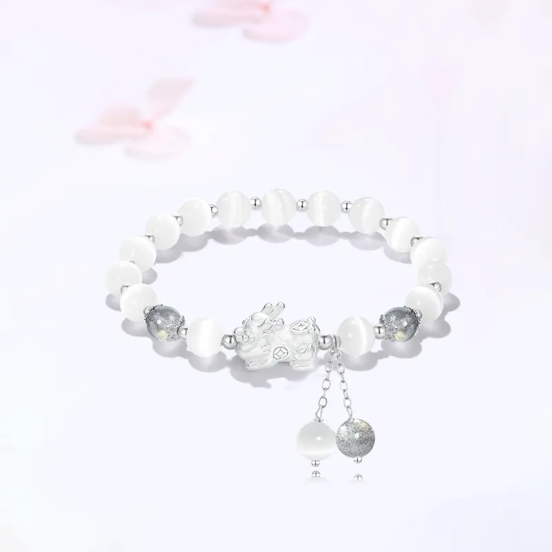 Master Kim Glass Cat Eye Bracelets Unisex-2