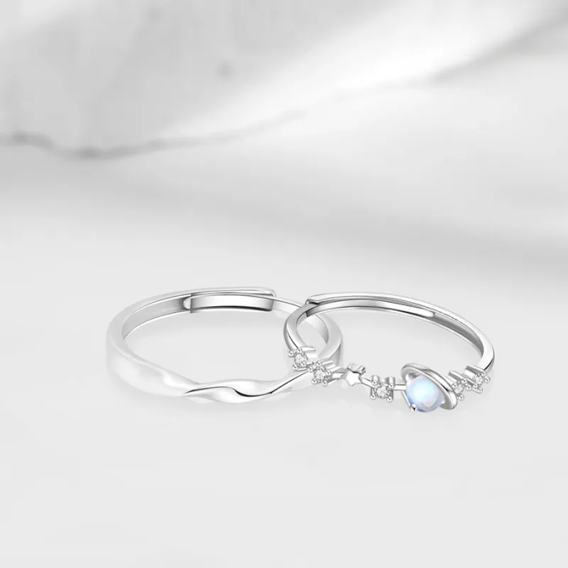 Master Kim Glass Cat Eye Adjustable Ring Unisex-4