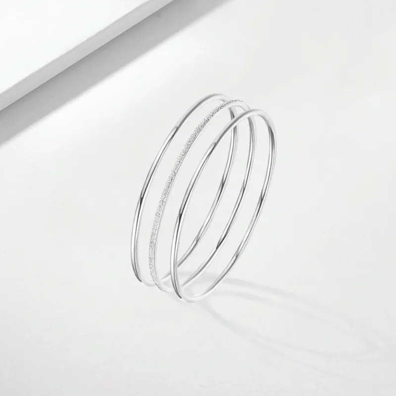 Master Kim Ne Zha Sterling Silver Qian Kun Circle Bangle Unisex-1