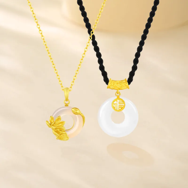 Master Kim Chalcedony Necklaces Unisex-5
