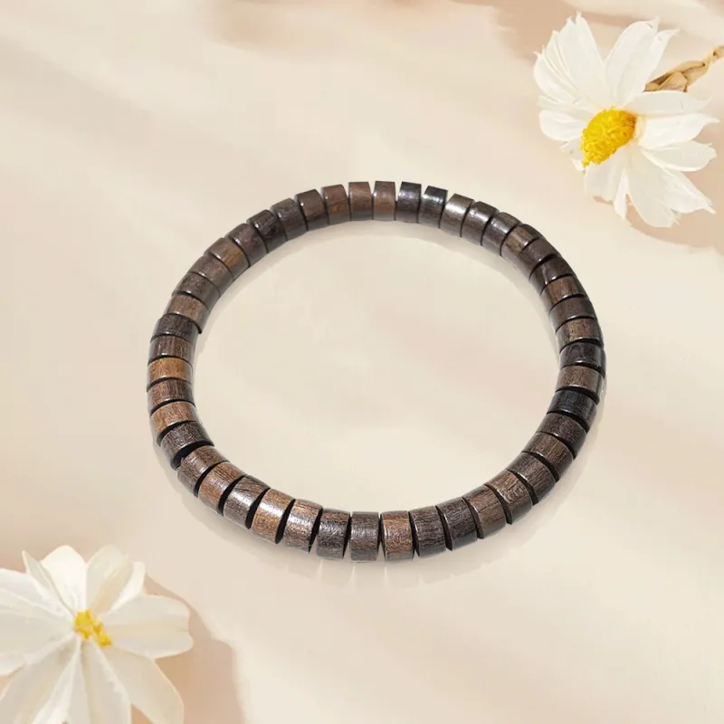 Master Kim Green Sandalwood Wooden Bracelets Unisex-1