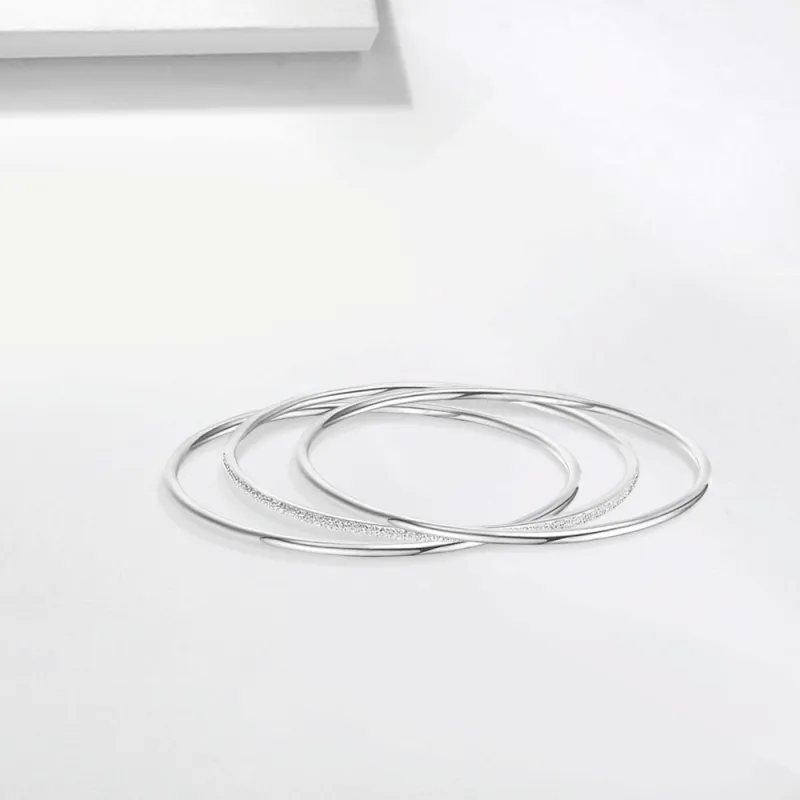 Master Kim Ne Zha Sterling Silver Qian Kun Circle Bangle Unisex-2