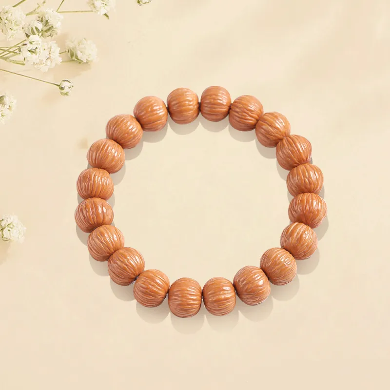 Master Kim Monkey Head Walnut Bracelets Unisex-7