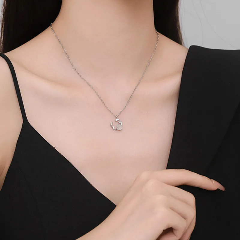 Master Kim Sterling Silver Necklaces Women's-4