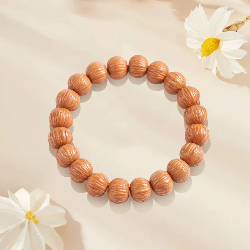 Master Kim Monkey Head Walnut Bracelets Unisex-6
