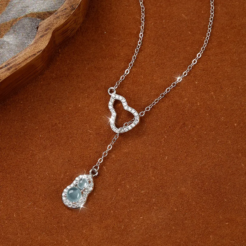 Master Kim Ice Glutinous Jadeite Necklaces Women's-3