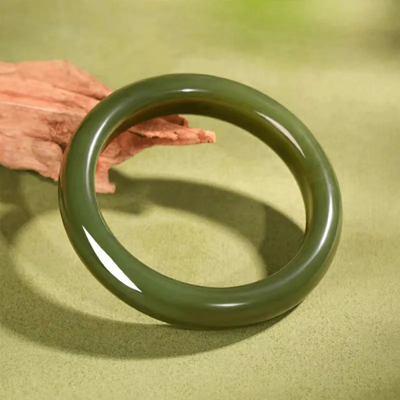Master Kim Hetian Jade Bangles Green Jade Women's-2