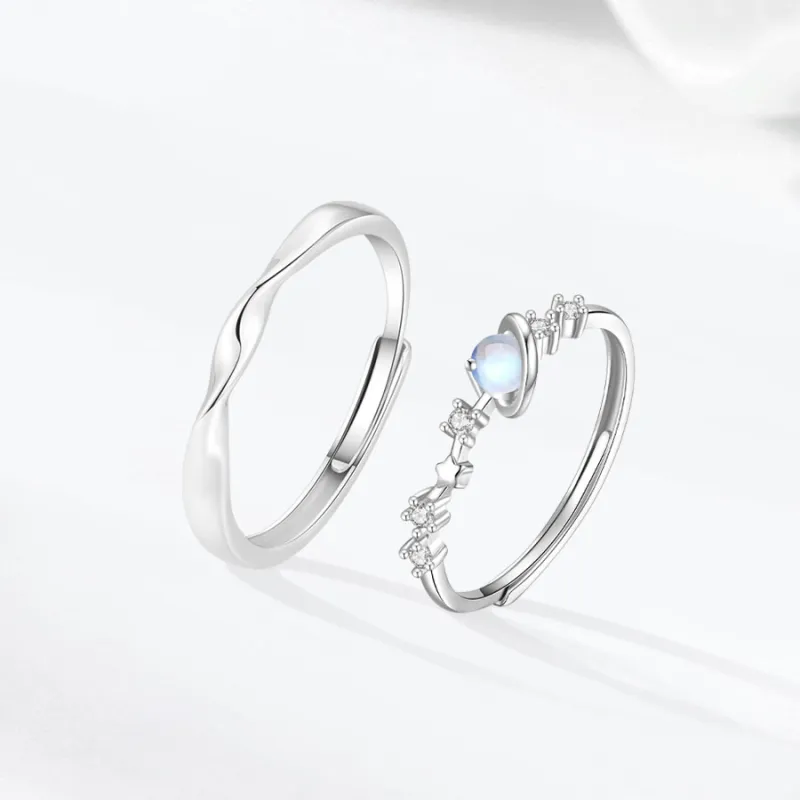 Master Kim Glass Cat Eye Adjustable Ring Unisex-2