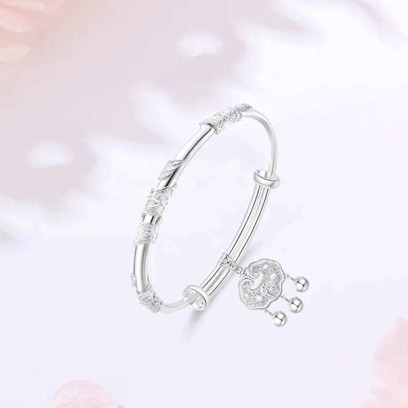 Master Kim Sterling Silver Adjustable Bangle Women's-1