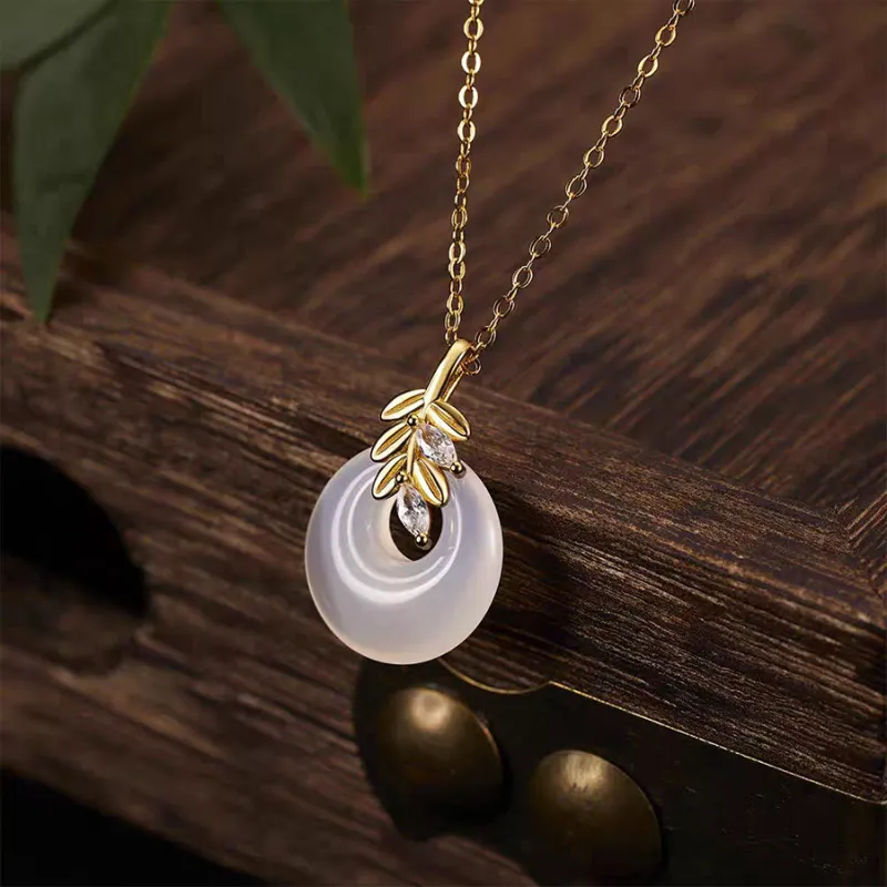 Master Kim Chalcedony S925 Silver Necklace Women's-3