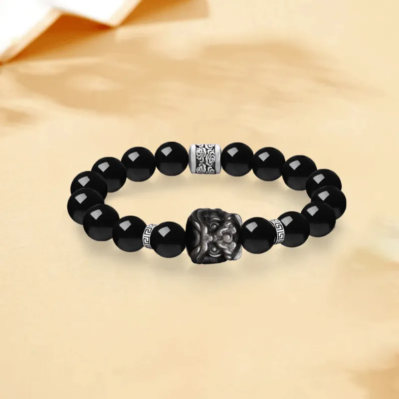 Master Kim Obsidian Bracelets Unisex-1