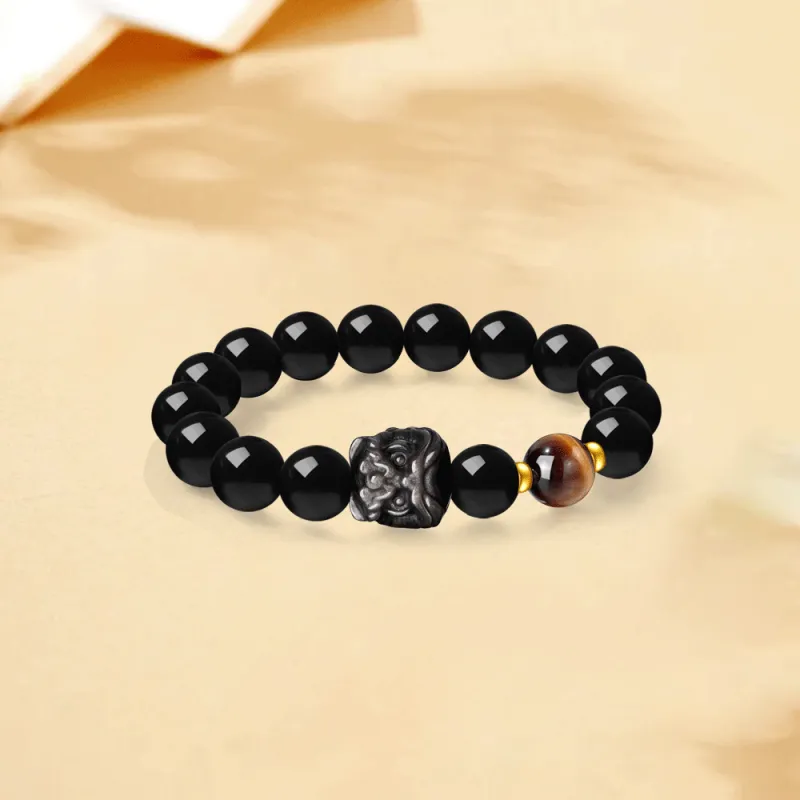 Master Kim Obsidian Bracelets Unisex-1