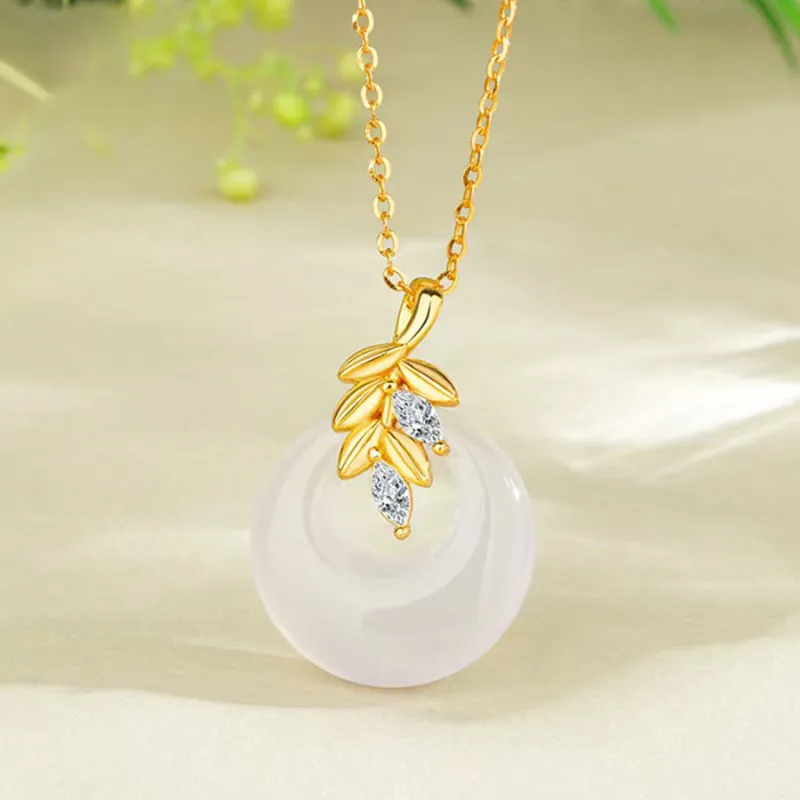 Master Kim Chalcedony S925 Silver Necklace Women's-2