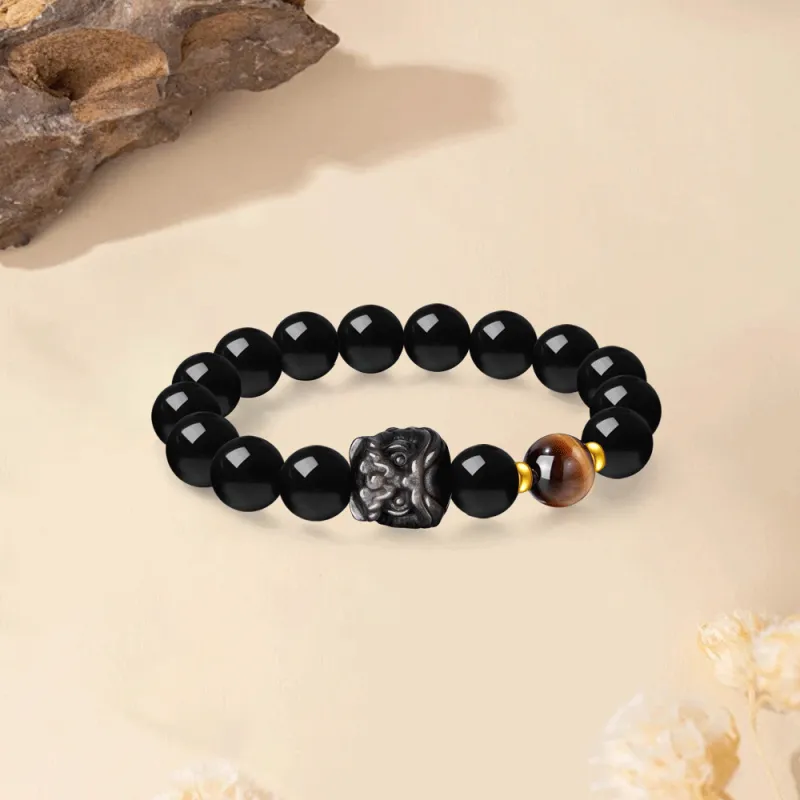 Master Kim Obsidian Bracelets Unisex-3