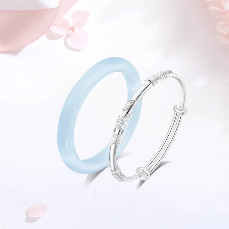 Master Kim Glass Cat Eye Bangles Women's-5
