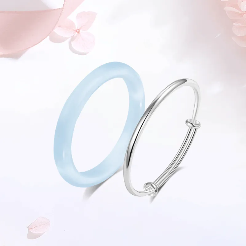 Master Kim Glass Cat Eye Bangles Women's-5