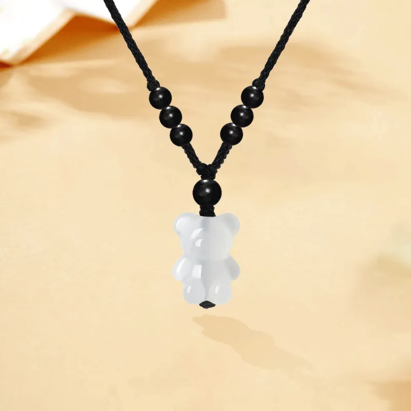 Master Kim Ebony Jade Necklaces Unisex-4