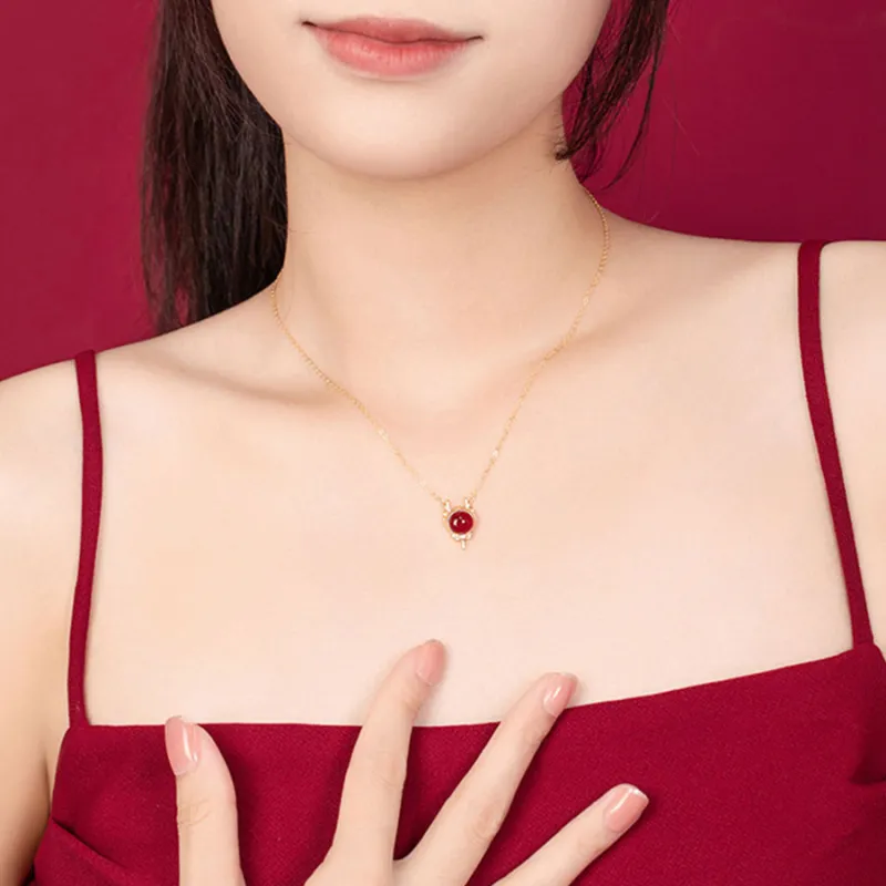 Master Kim Agate Jade Necklaces Unisex-4