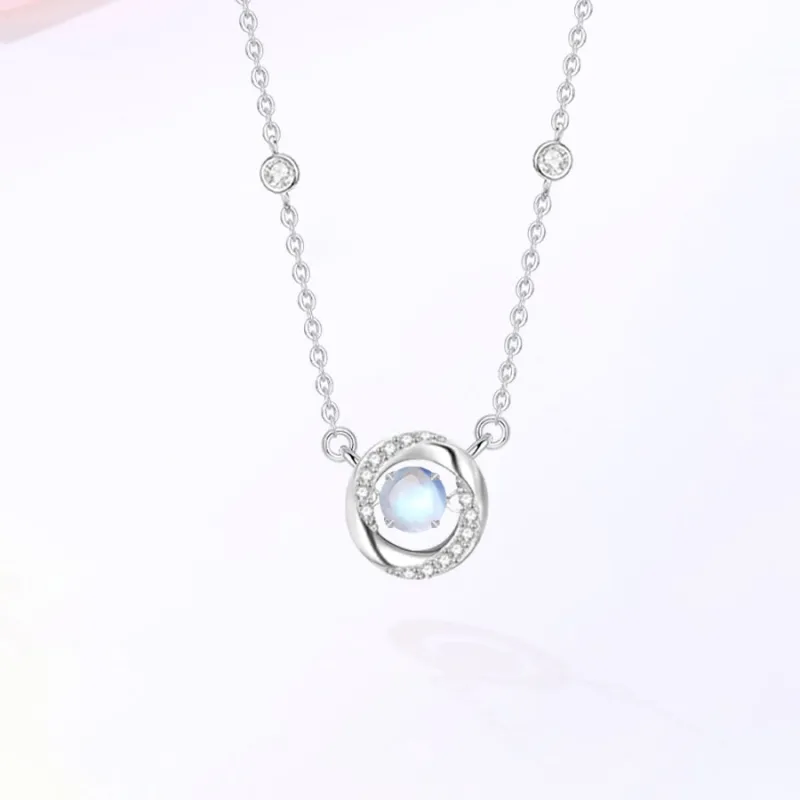 Master Kim Glass Cat Eye Necklaces Women's-4