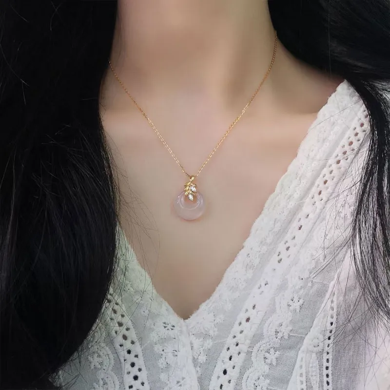 Master Kim Chalcedony S925 Silver Necklace Women's-1