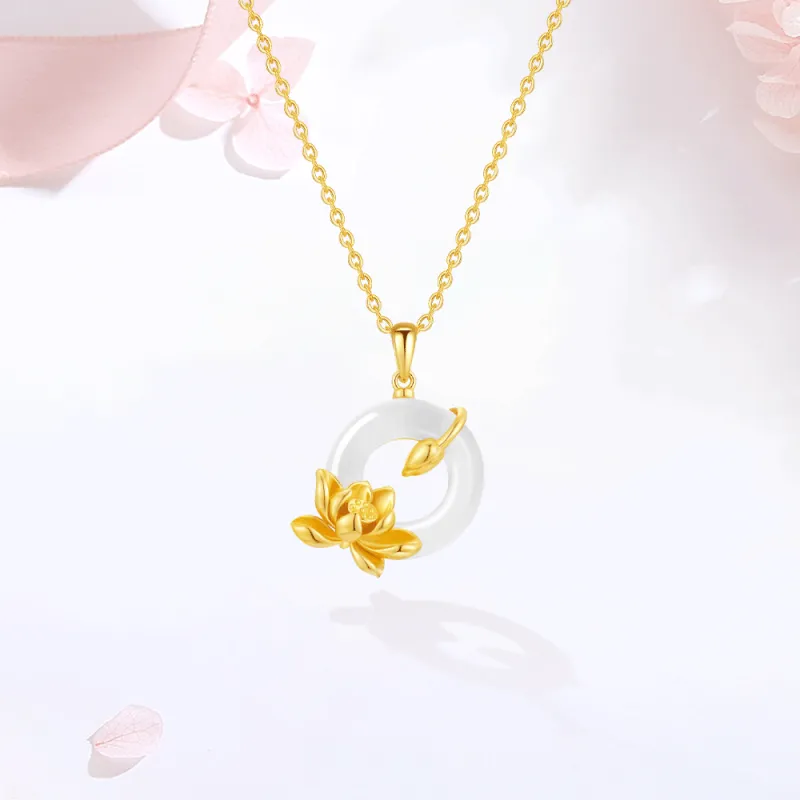 Master Kim White Jade Bodhi Necklaces Unisex-4