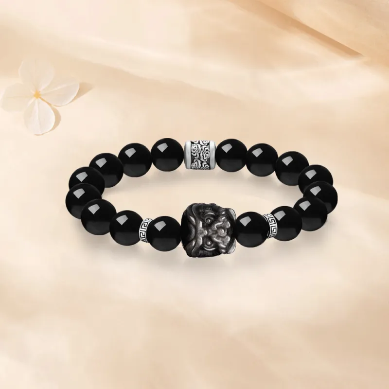 Master Kim Obsidian Bracelets Unisex-2