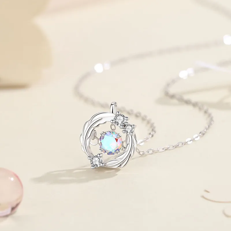 Master Kim Glass Cat Eye Necklaces Women's-4