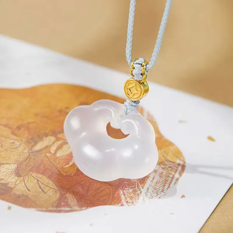 Master Kim Chalcedony Jade Necklaces Women's-1