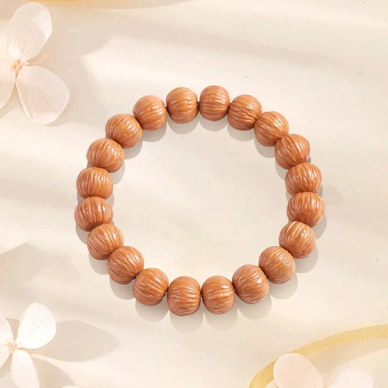 Master Kim Monkey Head Walnut Bracelets Unisex-4