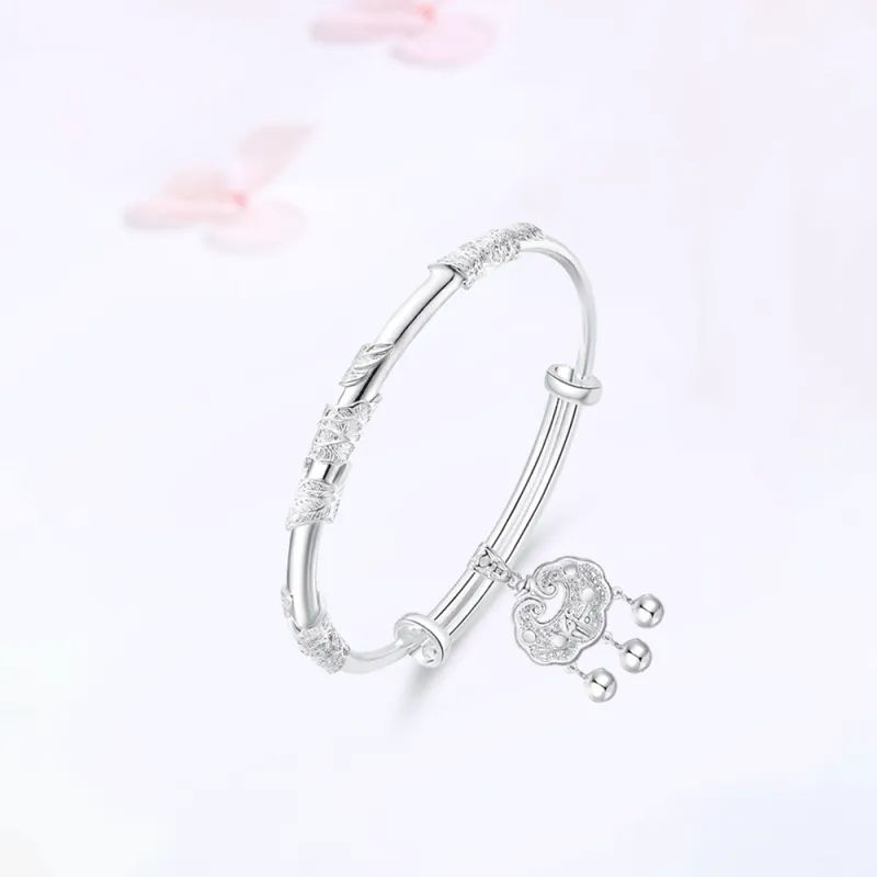 Master Kim Sterling Silver Adjustable Bangle Women's-2