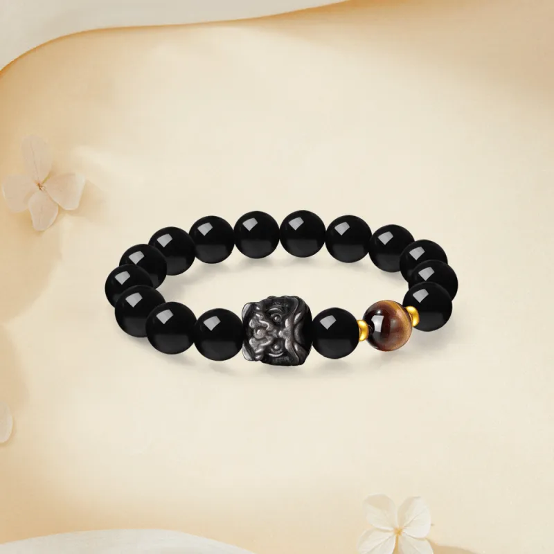 Master Kim Obsidian Bracelets Unisex-4