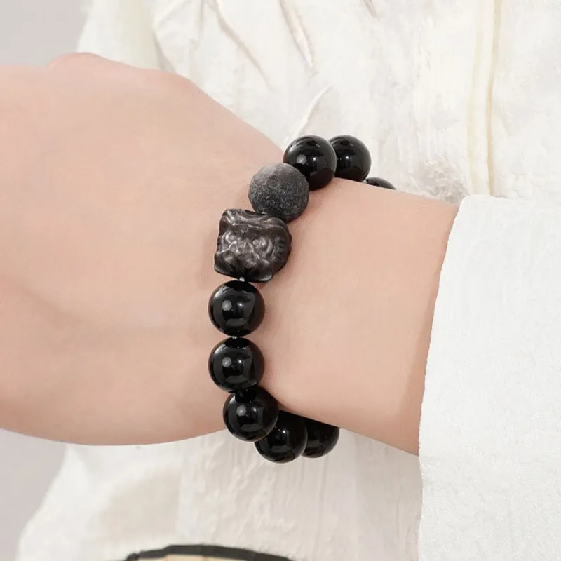 Master Kim Obsidian Bracelets Unisex-3