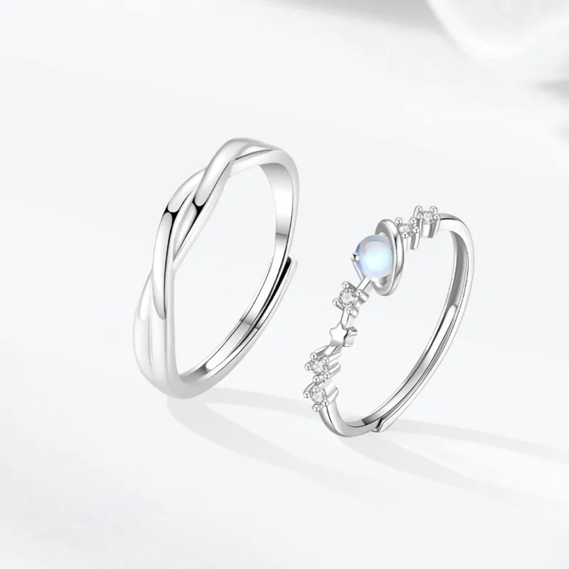 Master Kim Glass Cat Eye Adjustable Ring Unisex-2