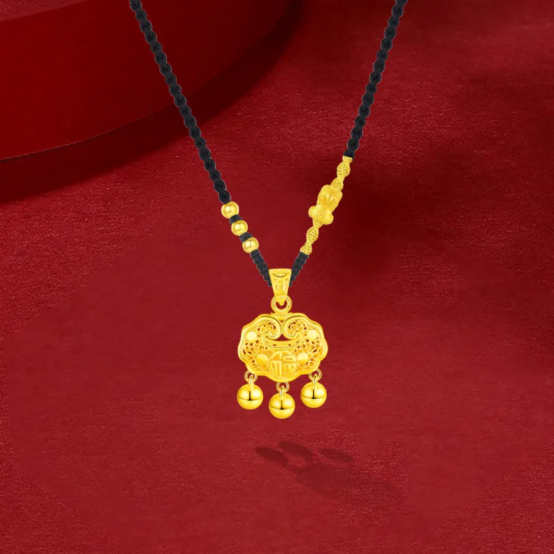 Master Kim AU999 Yellow Gold Necklace Unisex-10