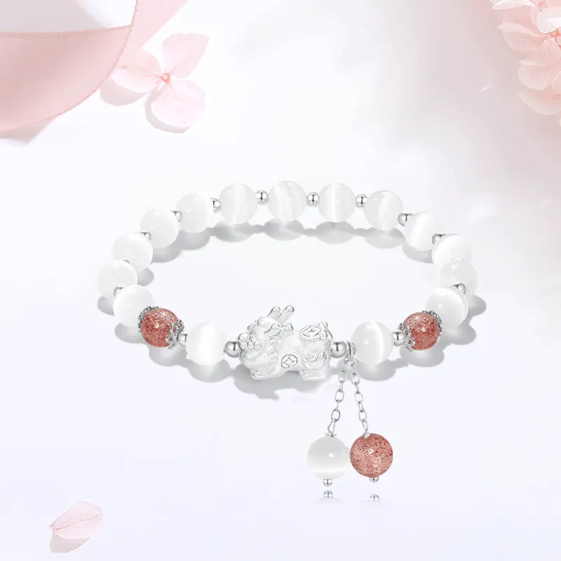 Master Kim Glass Cat Eye Bracelets Unisex-4