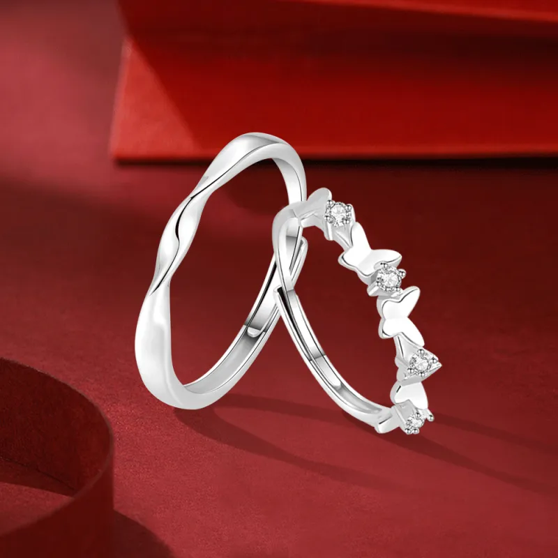 Master Kim Catching The Auspicious Butterfly  Taoist Mysticism Rings Unisex-1
