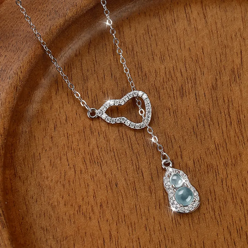 Master Kim Ice Glutinous Jadeite Necklaces Women's-2