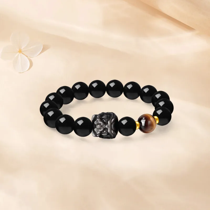 Master Kim Obsidian Bracelets Unisex-2