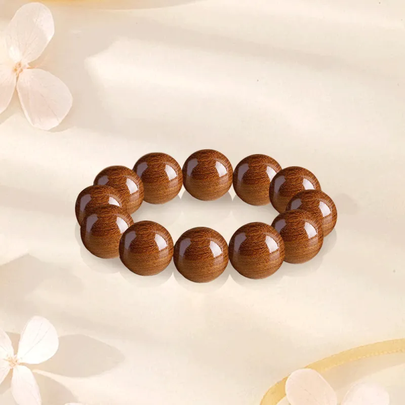 Master Kim Golden Sandalwood Wooden Bracelets Unisex-4