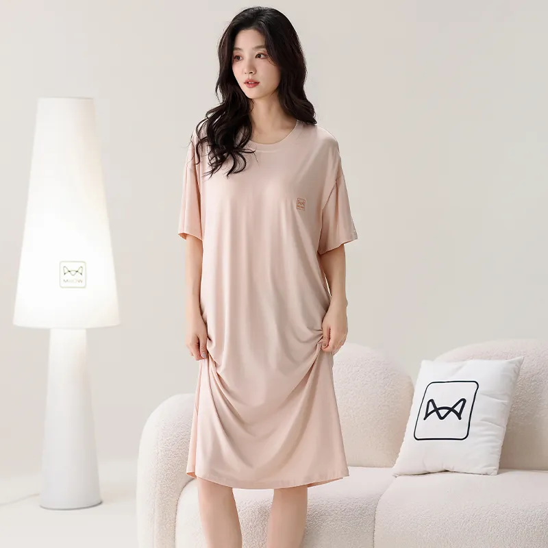 MIIOW Nightgown Women's Light Pink-3