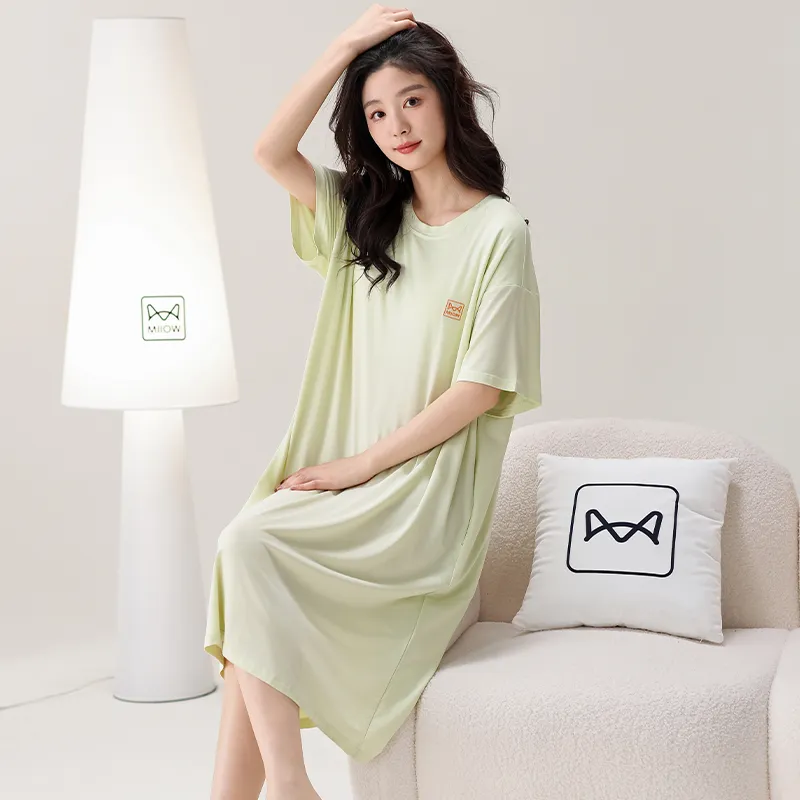 MIIOW Nightgown Women's Light Green-3