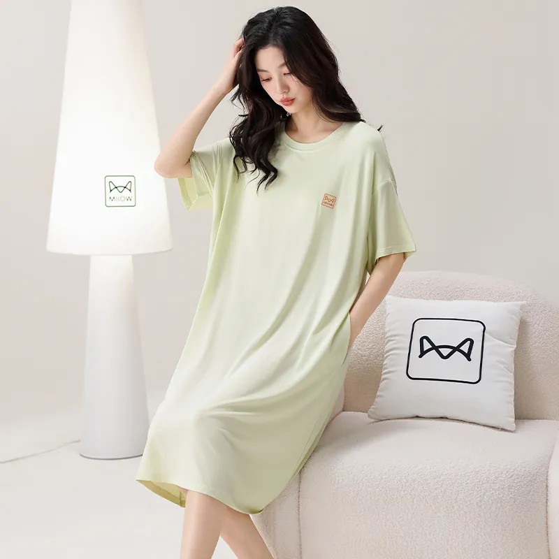 MIIOW Nightgown Women's Light Green-5