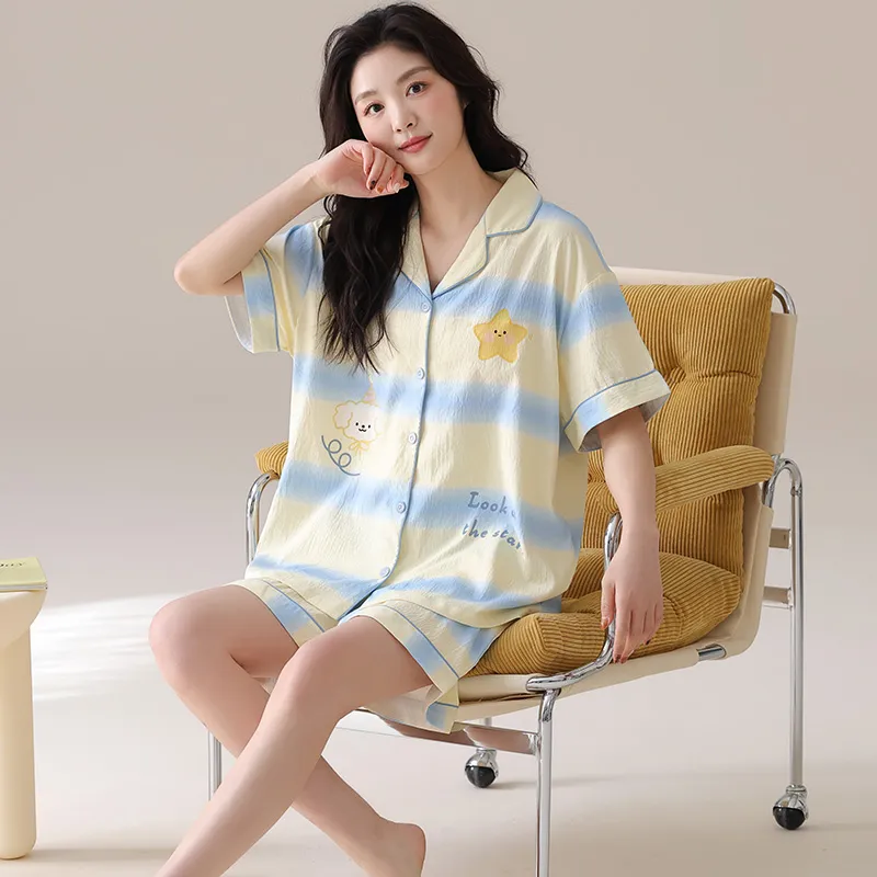 MIIOW Pajama Set Women's Light Yellow-5